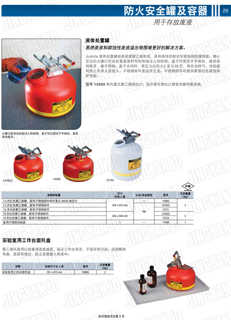 JUSTRITE，美國杰斯瑞特，justriteI型安全罐,柴油汽油存放罐，酒精松香水安全存儲罐，防火安全罐，防爆安全罐