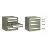 雙軌工具柜580×525×665mm(四個抽屜) 綠色，F(xiàn)C-665N